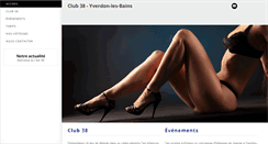 Desktop Screenshot of club-38.ch